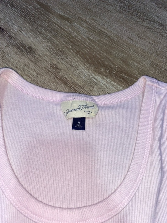 Universal Thread Pastel Pink Ribbed Tank - Picture 3 of 6